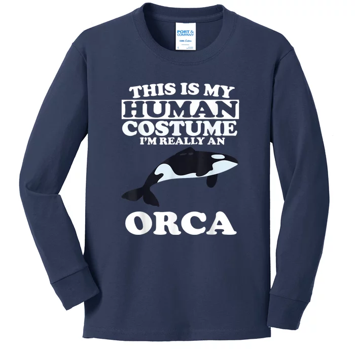 Orca Killer Whale Love Kids Long Sleeve Shirt