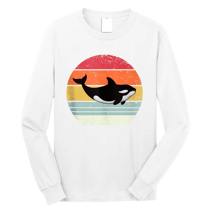 Orca Killer Whale Sea Panda Vintage Retro 80s Style Tank Top Long Sleeve Shirt