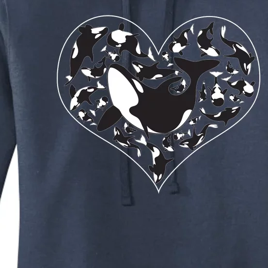 Orca Killer Whale Love Women's Pullover Hoodie