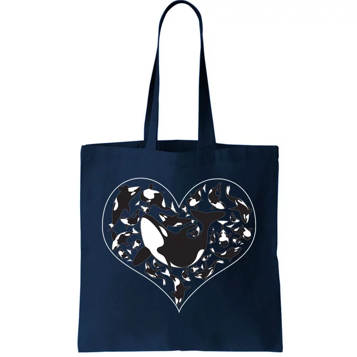 Orca Killer Whale Love Tote Bag