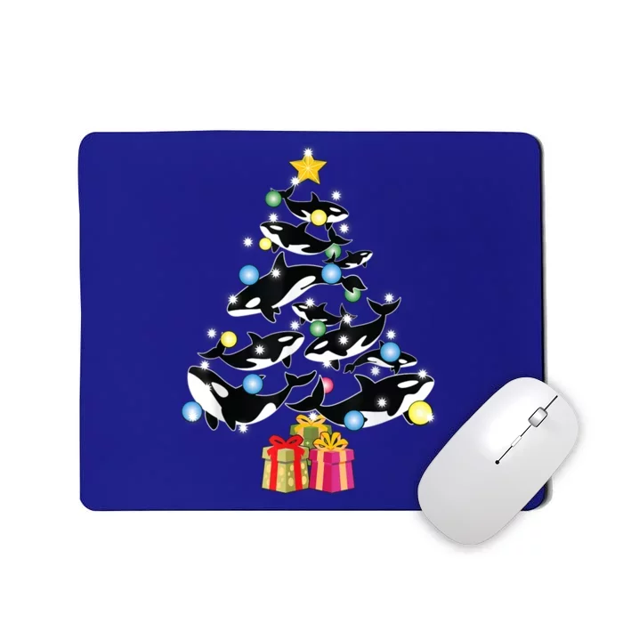 Orca Killer Whale Christmas Tree Orca Whales Lover Gift Mousepad