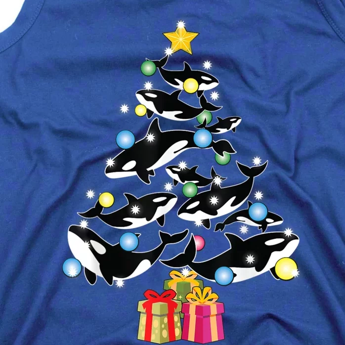 Orca Killer Whale Christmas Tree Orca Whales Lover Gift Tank Top