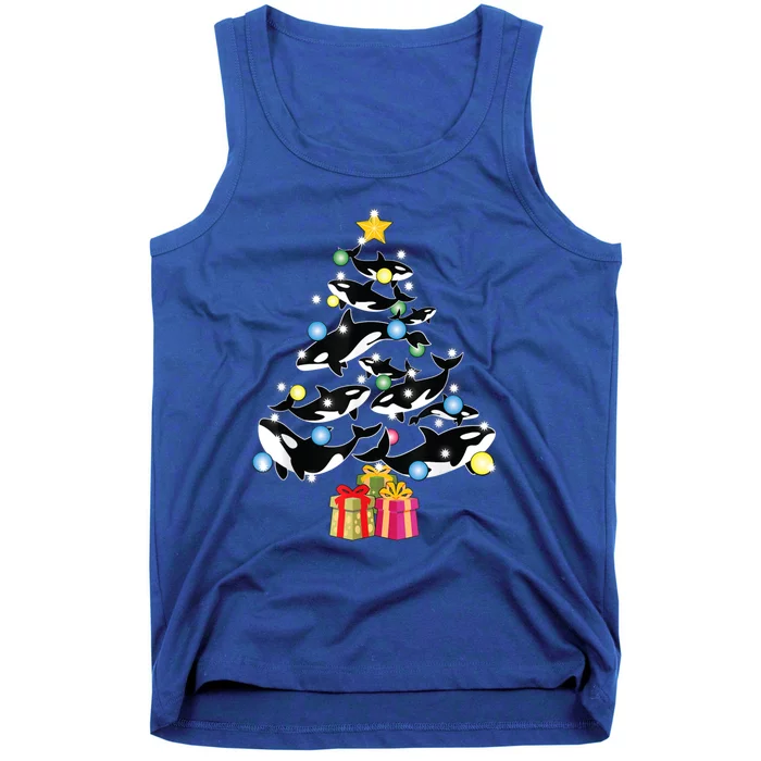 Orca Killer Whale Christmas Tree Orca Whales Lover Gift Tank Top