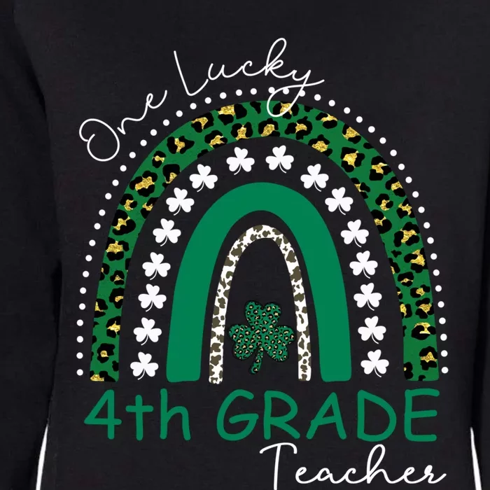 One Lucky 4th Grade Teacher St Patrick's Day 2022 'S Cute Gift Womens California Wash Sweatshirt