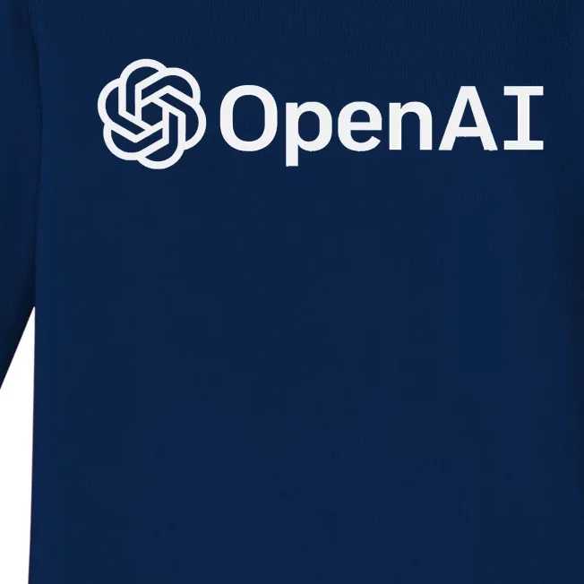 OpenAI Logo AI Artificial Intelligence NLP API GPT3 Baby Long Sleeve Bodysuit