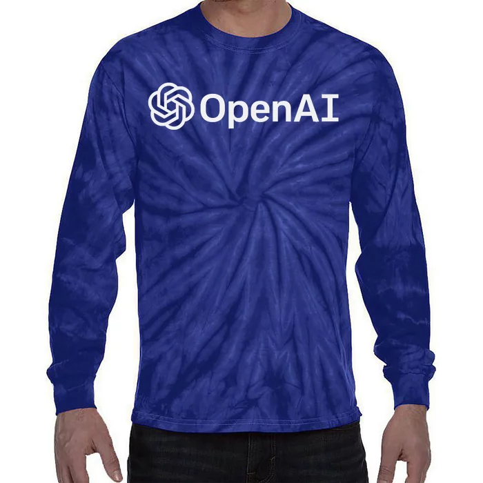 OpenAI Logo AI Artificial Intelligence NLP API GPT3 Tie-Dye Long Sleeve Shirt