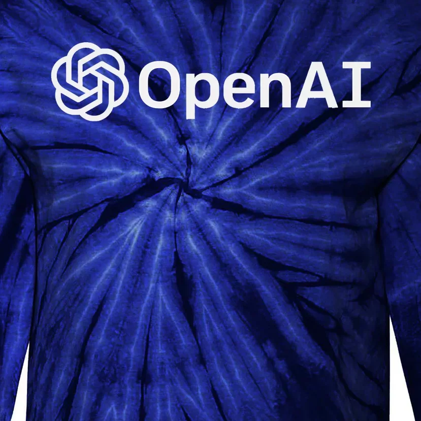 OpenAI Logo AI Artificial Intelligence NLP API GPT3 Tie-Dye Long Sleeve Shirt