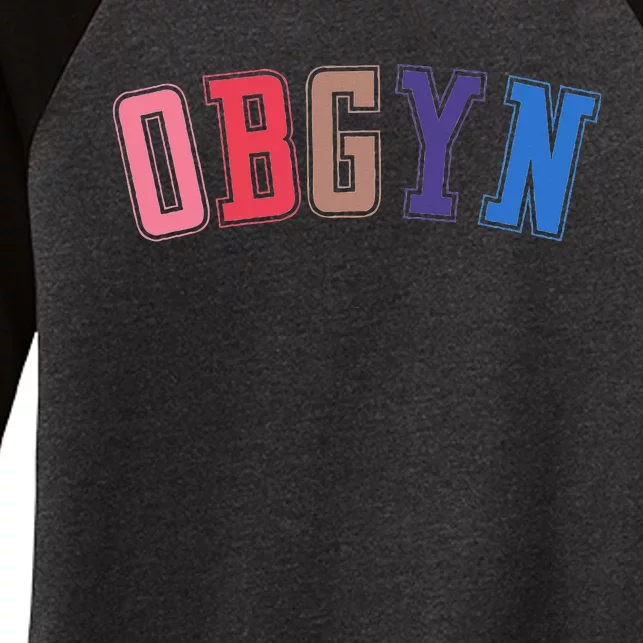 Obgyn Labor And Delivery Nurse Ob Gyn Squad Rn Nurse Women's Tri-Blend 3/4-Sleeve Raglan Shirt