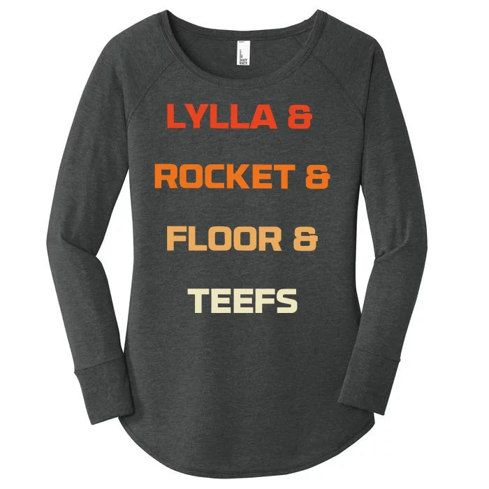 Original Lylla And Rocket & Floor & Teefs Women's Perfect Tri Tunic Long Sleeve Shirt