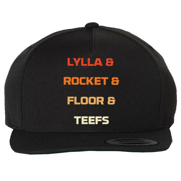 Original Lylla And Rocket & Floor & Teefs Wool Snapback Cap