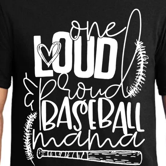 One Loud And Proud Baseball Mama Gift Pajama Set