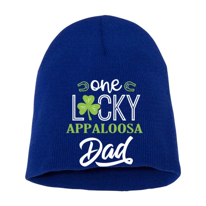 One Lucky Aaaaaaaaaaaaaaaa Horse Dad Irish Horseback Riding Meaningful Gift Short Acrylic Beanie