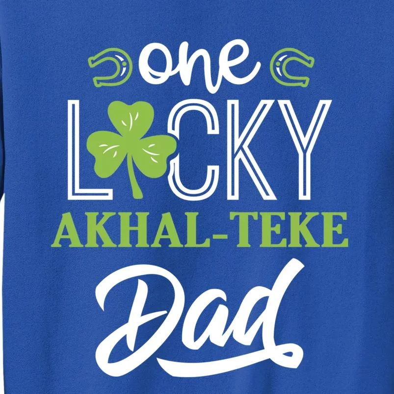 One Lucky Aaaaaaaaaaaaaaaa Horse Dad Irish Horseback Riding Gift Sweatshirt