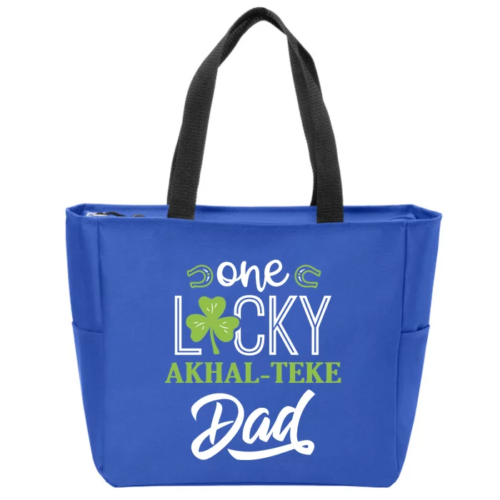 One Lucky Aaaaaaaaaaaaaaaa Horse Dad Irish Horseback Riding Gift Zip Tote Bag