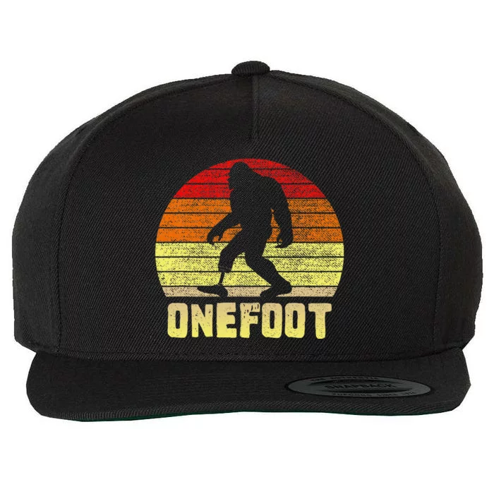 Onefoot Leg Amputee Recovery Bigfoot Wool Snapback Cap