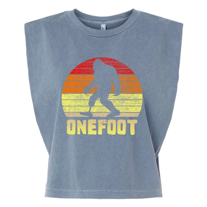 Onefoot Leg Amputee Recovery Bigfoot Garment-Dyed Women's Muscle Tee