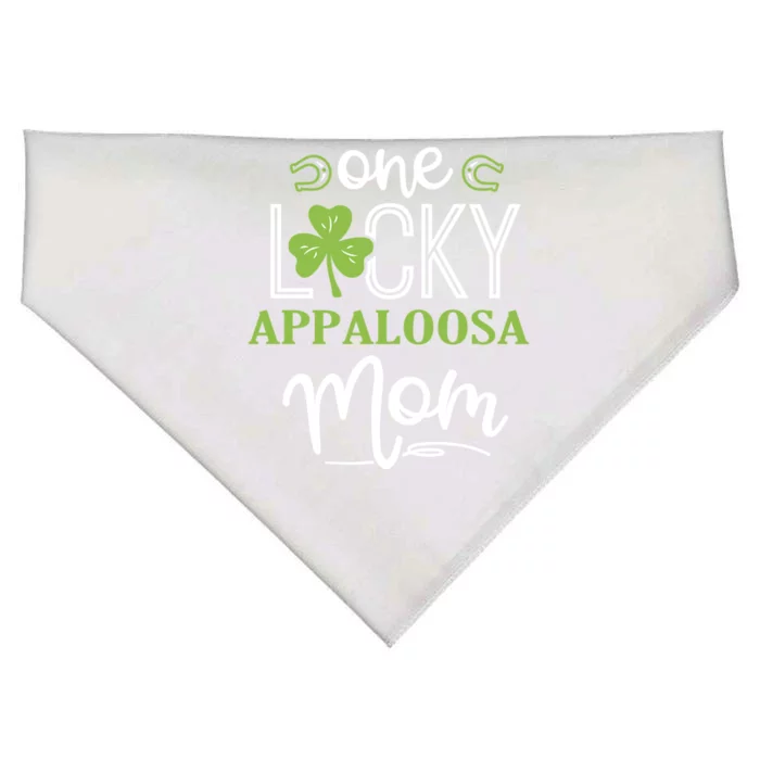 One Lucky Appaloosa Horse Mom Irish Horseback Riding Gift USA-Made Doggie Bandana