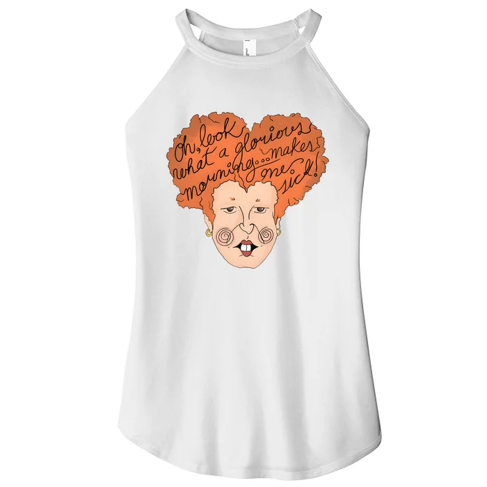 Oh Look Another Glorious Morning Makes Me Sick Funny Witch Halloween Women’s Perfect Tri Rocker Tank