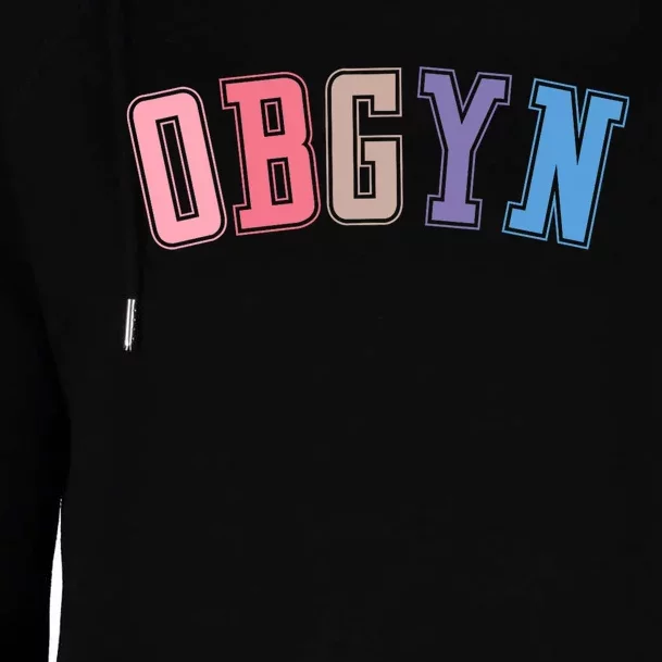 Obgyn Labor And Delivery Nurse Obgyn Squad Rn Nurse Womens Funnel Neck Pullover Hood