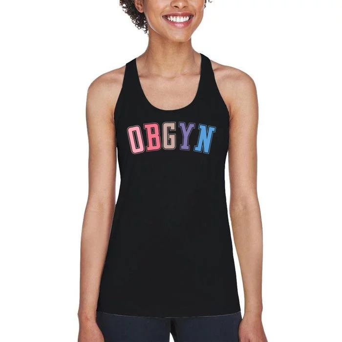 Obgyn Labor And Delivery Nurse Obgyn Squad Rn Nurse Women's Racerback Tank