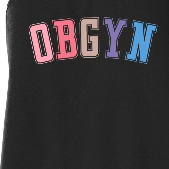 Obgyn Labor And Delivery Nurse Obgyn Squad Rn Nurse Women's Racerback Tank