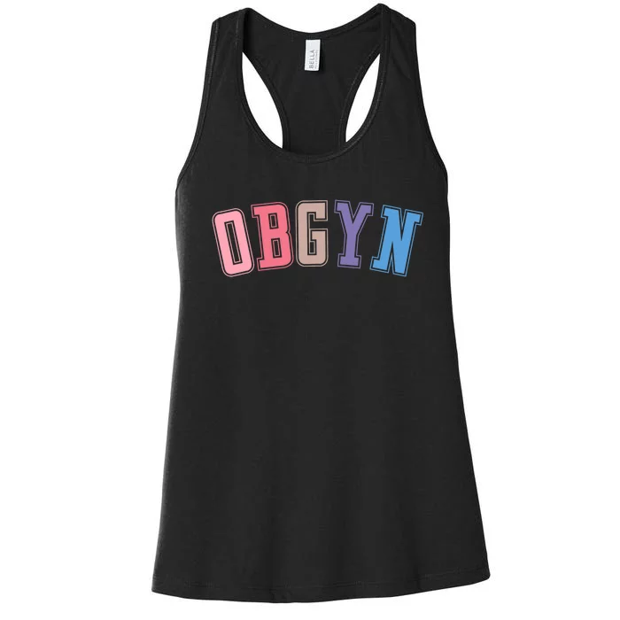 Obgyn Labor And Delivery Nurse Obgyn Squad Rn Nurse Women's Racerback Tank