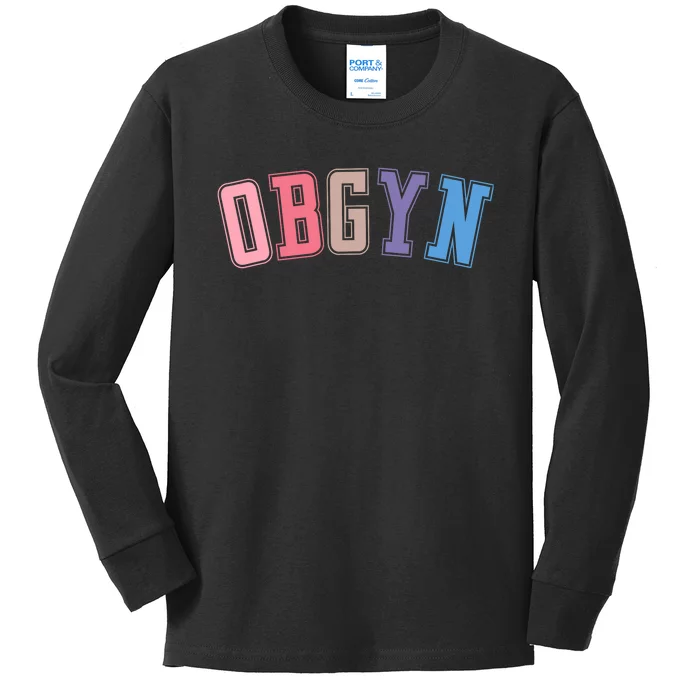 Obgyn Labor And Delivery Nurse Obgyn Squad Rn Nurse Kids Long Sleeve Shirt