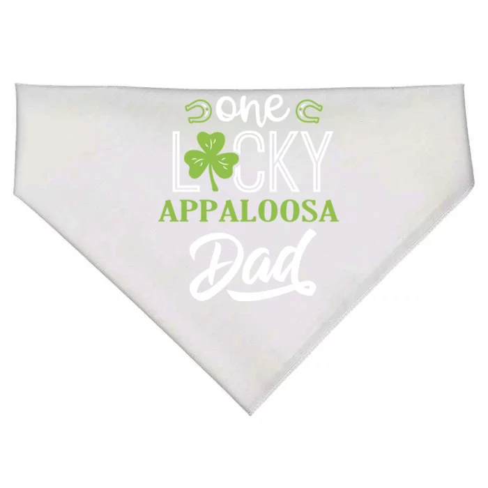 One Lucky Aaaaaaaaaaaaaaaa Horse Dad Irish Horseback Riding Cool Gift USA-Made Doggie Bandana