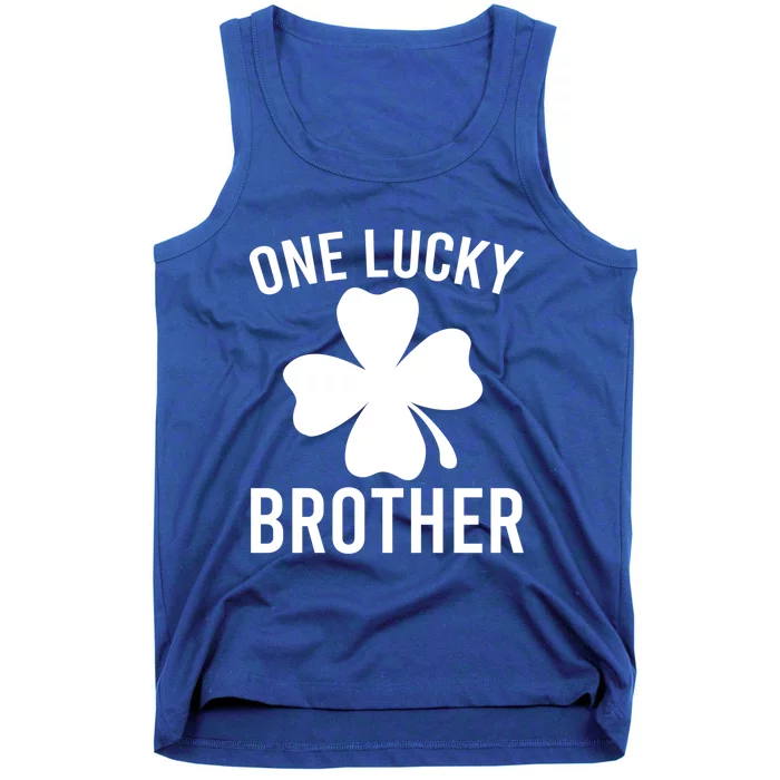 One Lucky Brother St Patricks Day Bro Funny Irish Shamrock Gift Tank Top