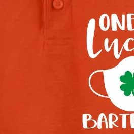 One Lucky Bartender St Patrick's Day Bartending Meaningful Gift Dry Zone Grid Performance Polo