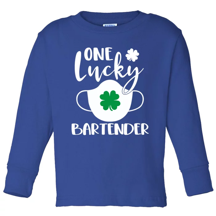 One Lucky Bartender St Patrick's Day Bartending Meaningful Gift Toddler Long Sleeve Shirt