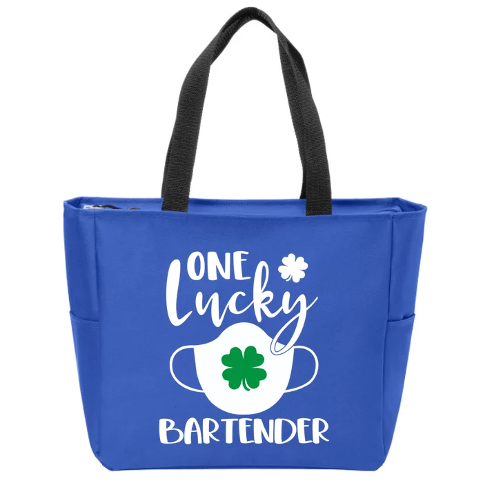 One Lucky Bartender St Patrick's Day Bartending Meaningful Gift Zip Tote Bag