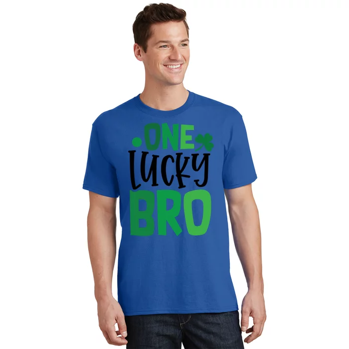 One Lucky Bro Clover Shamrock Irish Ireland Gift T-Shirt