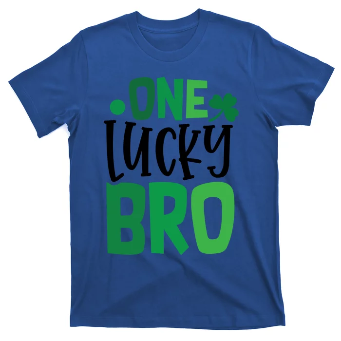 One Lucky Bro Clover Shamrock Irish Ireland Gift T-Shirt