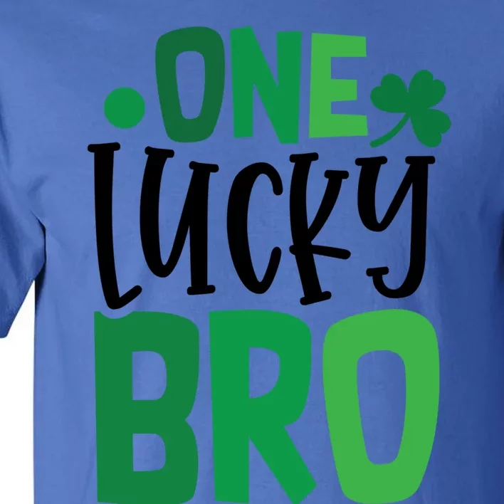 One Lucky Bro Clover Shamrock Irish Ireland Gift Tall T-Shirt