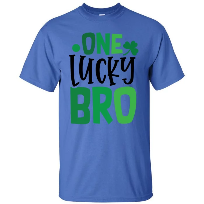 One Lucky Bro Clover Shamrock Irish Ireland Gift Tall T-Shirt