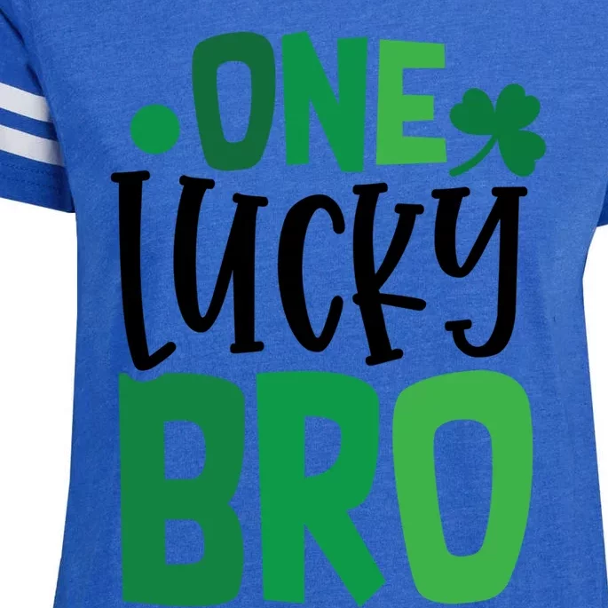 One Lucky Bro Clover Shamrock Irish Ireland Gift Enza Ladies Jersey Football T-Shirt