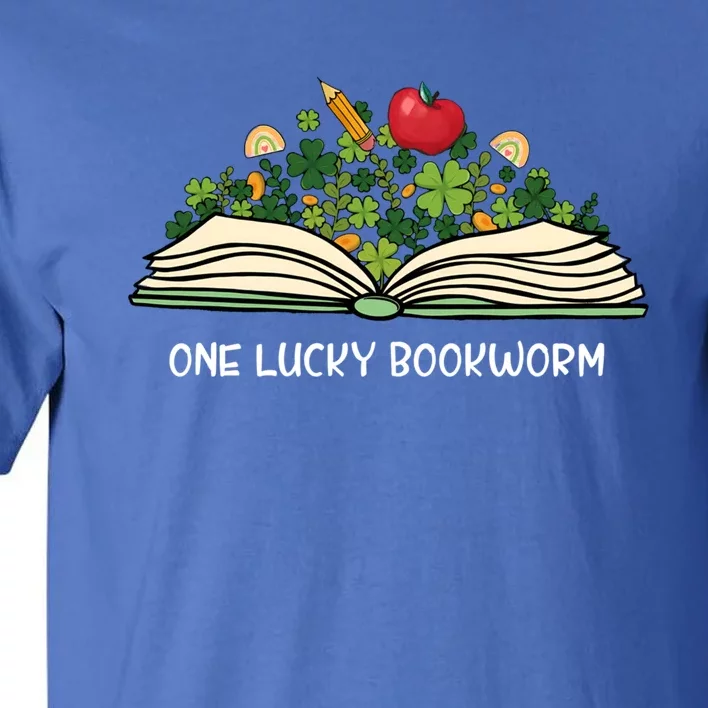 One Lucky Bookworm St Patricks Day Reader Bibliophile Irish Cute Gift Tall T-Shirt