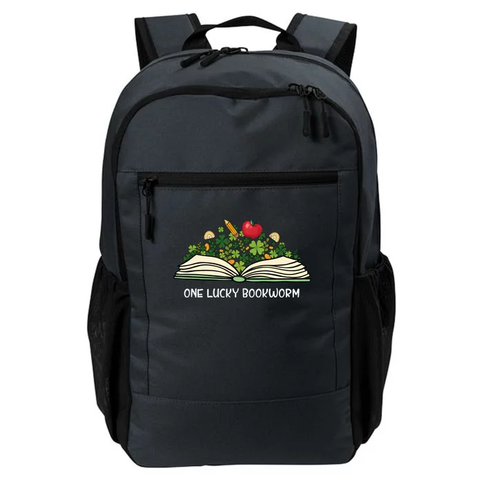 One Lucky Bookworm St Patricks Day Reader Bibliophile Irish Cute Gift Daily Commute Backpack