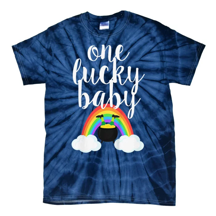 One Lucky Baby St Patricks Day Mommy And Me Tie-Dye T-Shirt