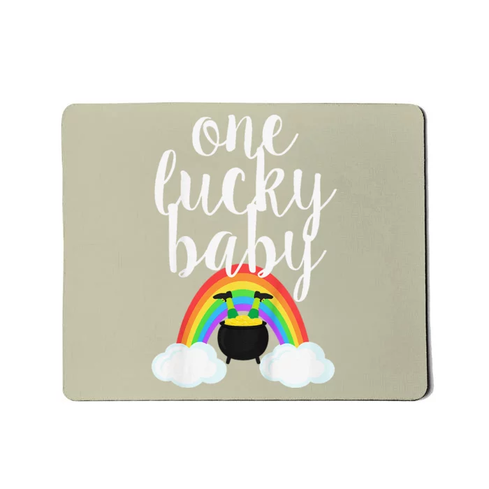 One Lucky Baby St Patricks Day Mommy And Me Mousepad