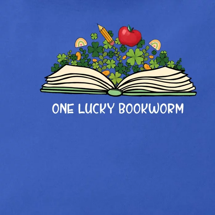 One Lucky Bookworm St Patricks Day Reader Bibliophile Irish Gift Zip Tote Bag