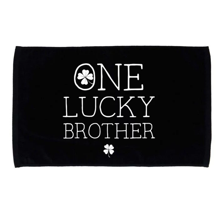 One Lucky Brother St Patricks Day Bro Matching Family Gift Microfiber Hand Towel