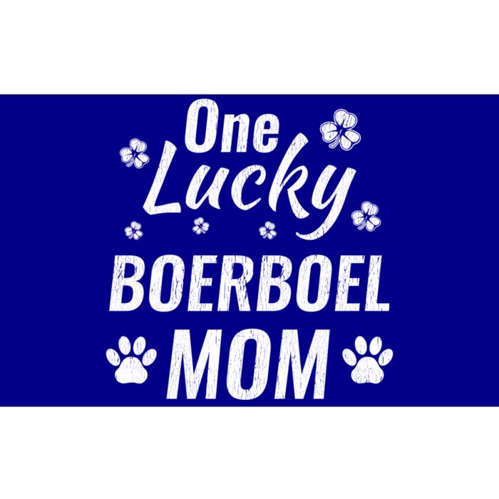 One Lucky Boerboel Mom Dog St Patricks Day Distressed Meaningful Gift Bumper Sticker