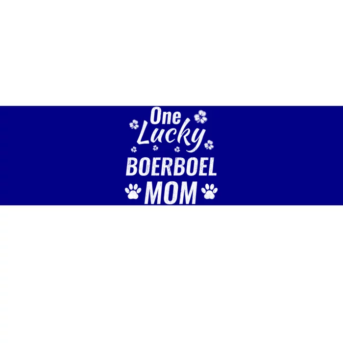 One Lucky Boerboel Mom Dog St Patricks Day Distressed Meaningful Gift Bumper Sticker