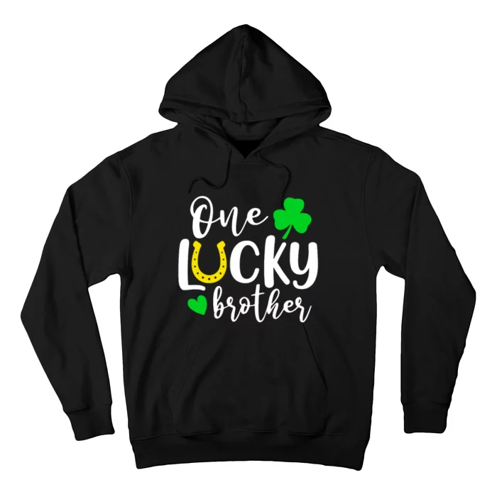 One Lucky Brother Shamrock Irish St Patricks Day Hoodie