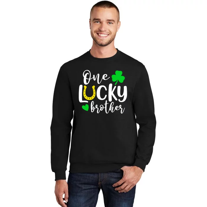 One Lucky Brother Shamrock Irish St Patricks Day Sweatshirt