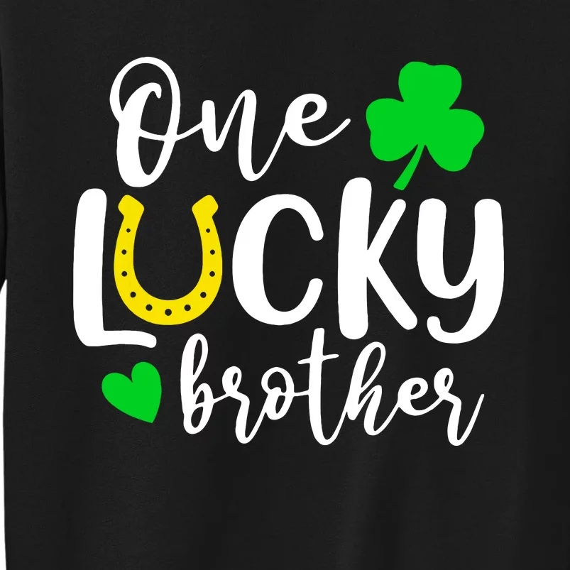 One Lucky Brother Shamrock Irish St Patricks Day Sweatshirt