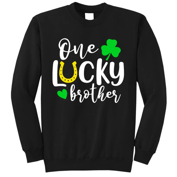 One Lucky Brother Shamrock Irish St Patricks Day Sweatshirt