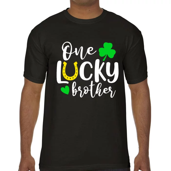 One Lucky Brother Shamrock Irish St Patricks Day Comfort Colors T-Shirt